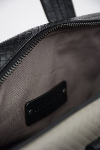 Braided leather Tote Backpack