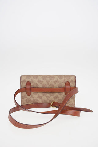 Leather Belt Bag with Removable Shoulder Strap