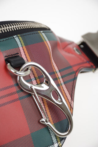 Tartan Leather Bum bag