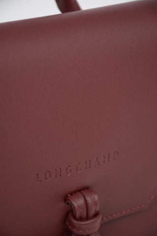 Leather Backpack with Suede Details
