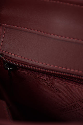 Leather Backpack with Suede Details