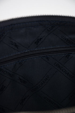 Leather Hobo Bag with Outer Pocket