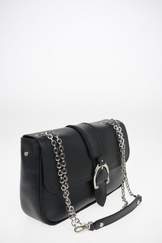 Leather Bag With Removable Shoulder Chain