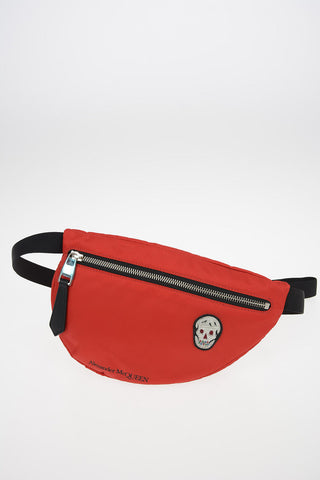 Fabric Mini Bum Bag with Embroidered Skull