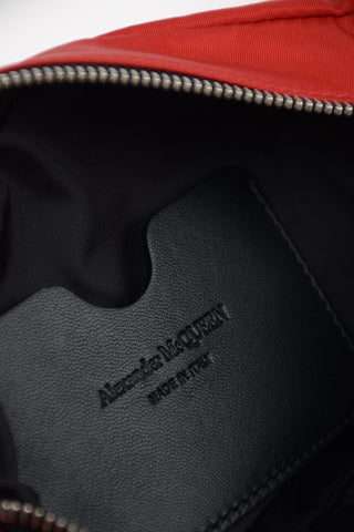 Fabric Mini Bum Bag with Embroidered Skull