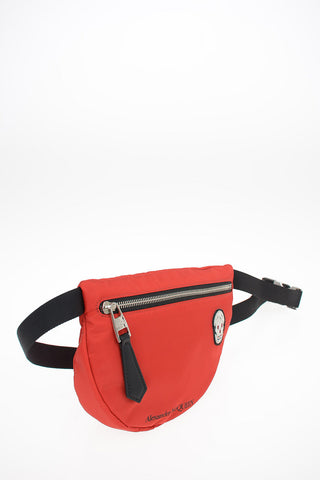 Fabric Mini Bum Bag with Embroidered Skull