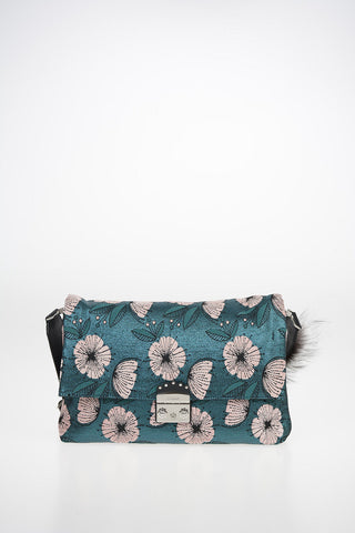 Fabric METROPOLIS NUVOLA Shoulder Bag With Floral Print