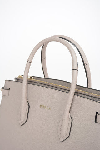 Leather OAS PIN Tote Bag with Removable Shoulder Strap