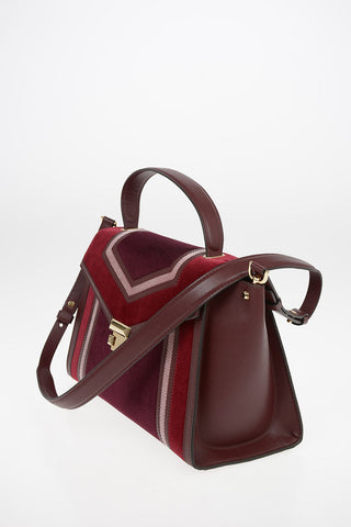 Suede WHITNEY Top Handle Bag