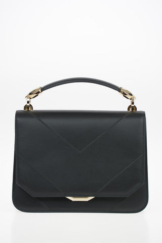 Leather Top Handle Bag with Removable Shoulder Strap 