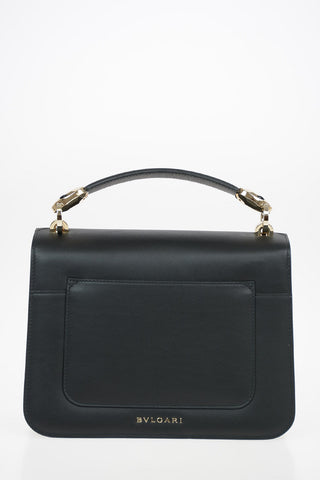Leather Top Handle Bag with Removable Shoulder Strap 