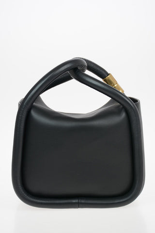 Leather WONTON20 Top Handle Bag with Removable Shoulder Strap
