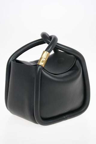 Leather WONTON20 Top Handle Bag with Removable Shoulder Strap