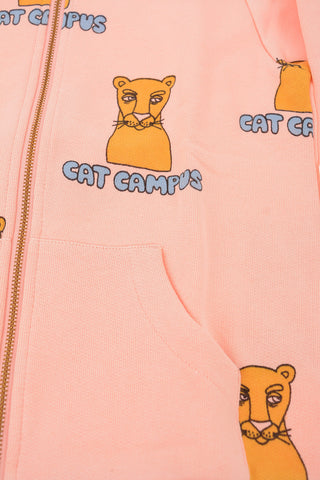 Cat Campus-Print Sweatshirt