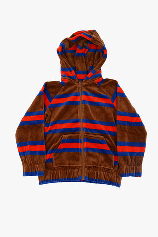 Velvet Hooded Sweatshirt