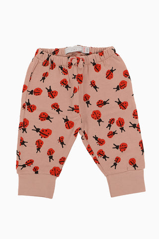 ladybug- print Sweatshirt and Jogger Pant Set