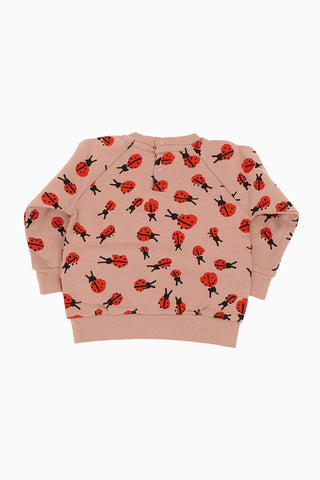 ladybug- print Sweatshirt and Jogger Pant Set