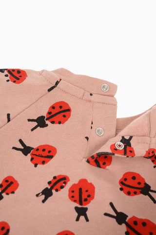 ladybug- print Sweatshirt and Jogger Pant Set