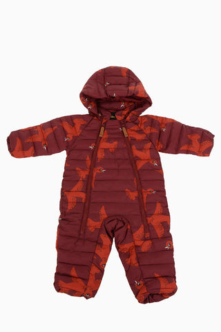 Print Puffer Romper Suit Jacket