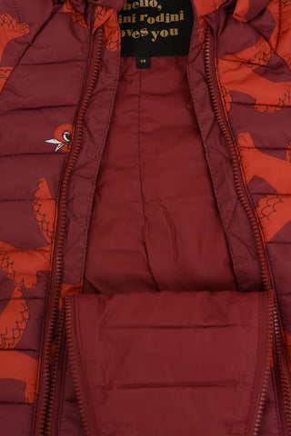 Print Puffer Romper Suit Jacket