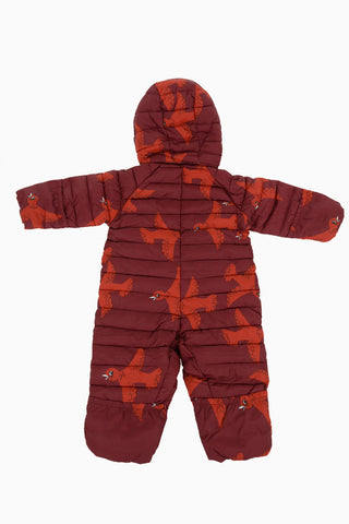 Print Puffer Romper Suit Jacket