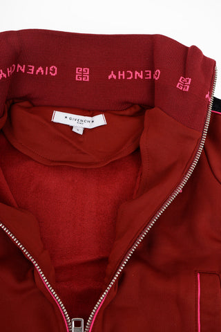 Embroidered Full Zip Sweatshirt