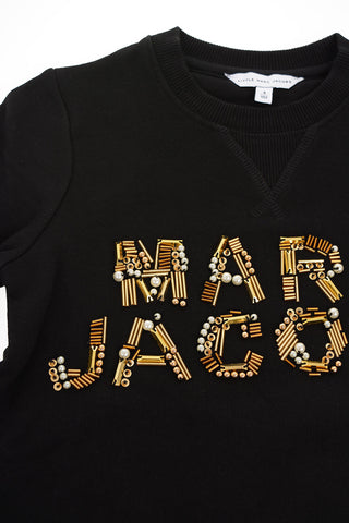 Sweatshirt with Sequins and Pearls