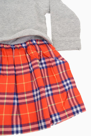 Dress with Tartan Shirt
