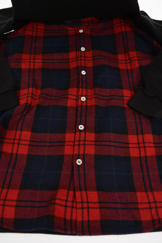 Felpa Girocollo Tartan