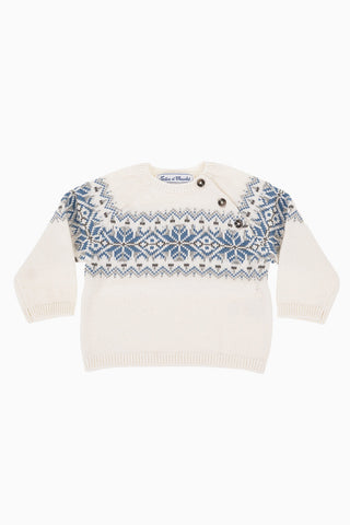 Wool and cotton Embroidered Sweater