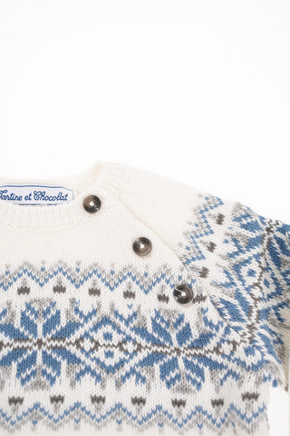 Wool and cotton Embroidered Sweater