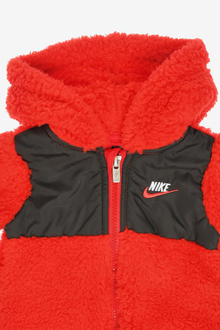 Faux Fur Hooded Romper Suit