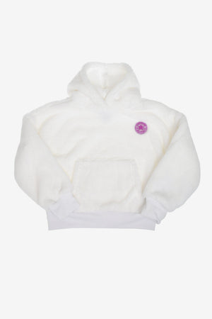 ALL STAR Faux-Fur Teddy Sweatshirt with Hood