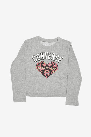 T-Shirt mit Pailletten-Stickerei