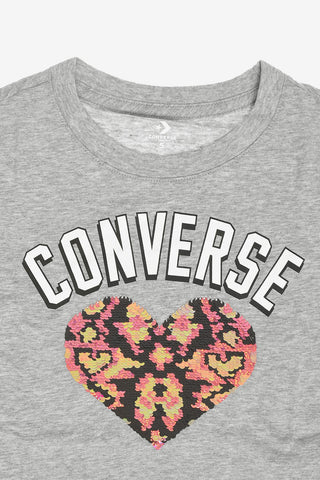 T-Shirt mit Pailletten-Stickerei