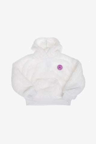 ALL STAR Faux-Fur Teddy Sweatshirt with Hood