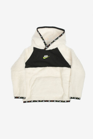 Faux Fur Hooded Sweatshirt
