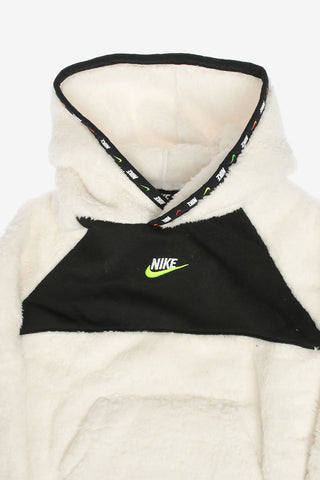 Faux Fur Hooded Sweatshirt