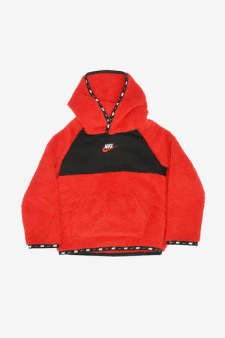 Faux Fur Hooded Sweatshirt