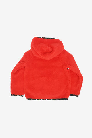 Faux Fur Hooded Sweatshirt