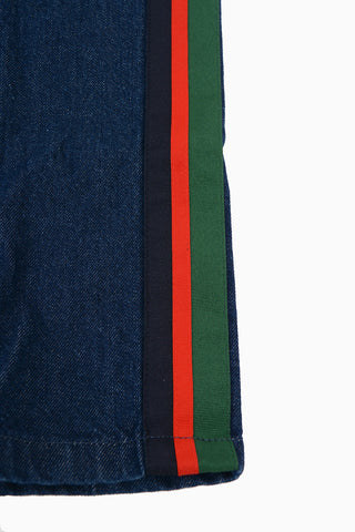 Jeans with Contrasting Side Bands