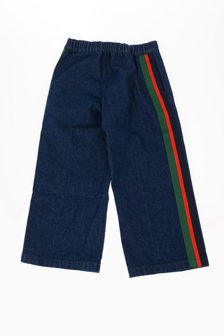 Jeans with Contrasting Side Bands