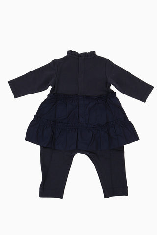 ruffled romper suit