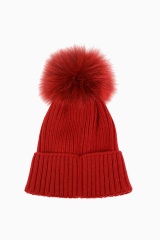 Fur PomPon Beanie