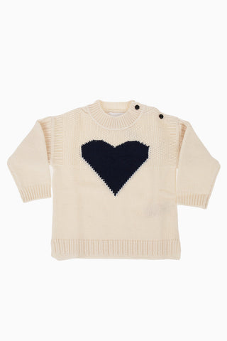 Heart Embroidered Sweater