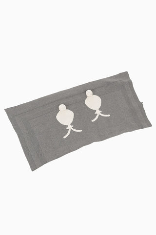 Snowball Bunny Embroidered Blanket