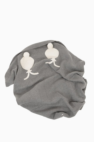 Snowball Bunny Embroidered Blanket
