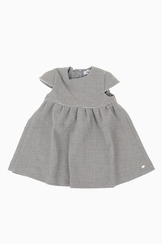 Polka Dots Dress with Zip Back Closure