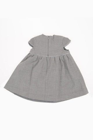 Polka Dots Dress with Zip Back Closure