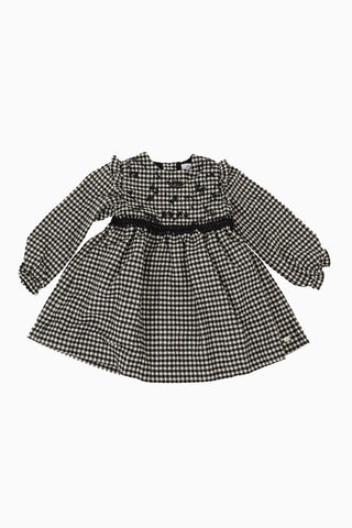 ruffled Check Dress